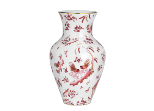 Ginori Oro Di Doccia Magenta Ming Vase - 12"